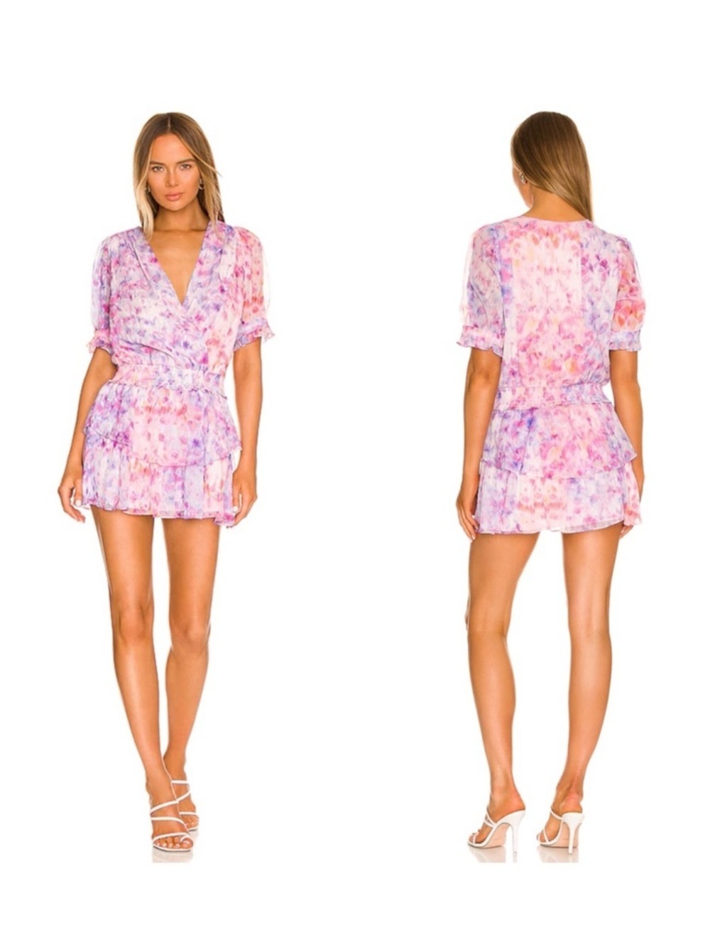 Amanda Uprichard NYC Adriel mini Dress in Cotton Candy size large NWT